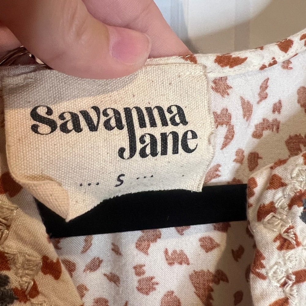 Savannah Jane Women's Floral Embroidered Blouse - Pink, Blue, Orange - Picture 7 of 11